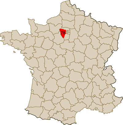 D�partement n�78 � Carte Yvelines 78