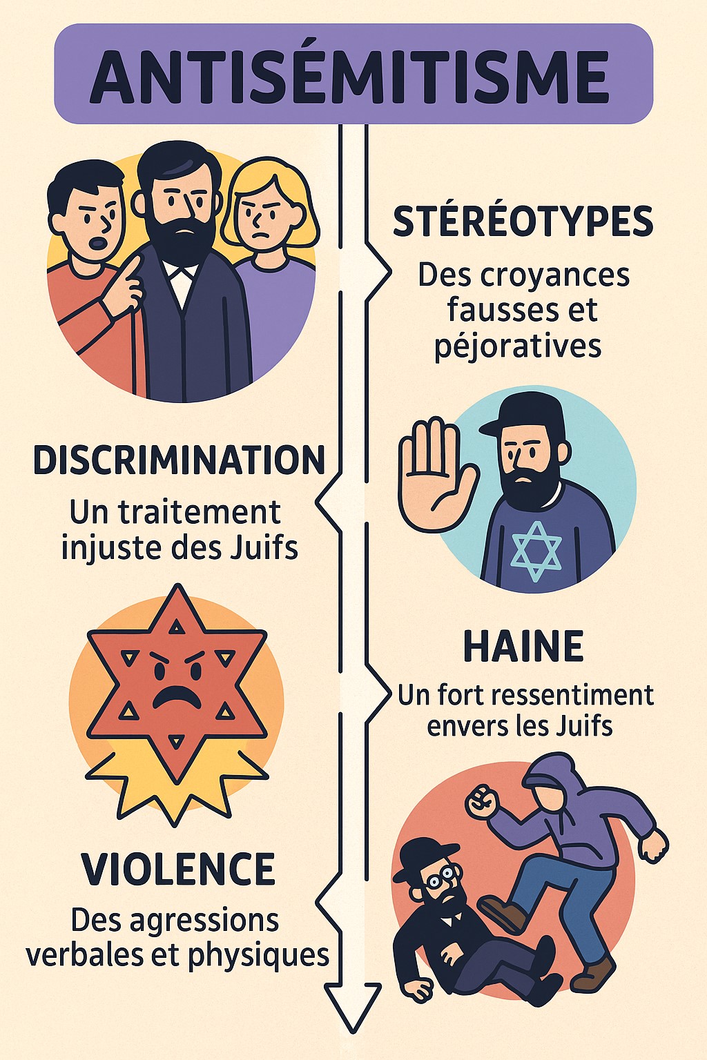 Illustration 1 antisemitisme via #homme #antisemit #agression #agression #dans
