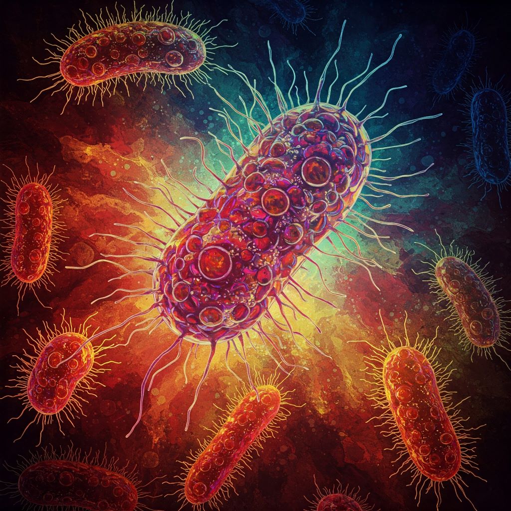 Illustration 1 bacteries via #bacterie #coli #intoxicat #intoxicat #enfants