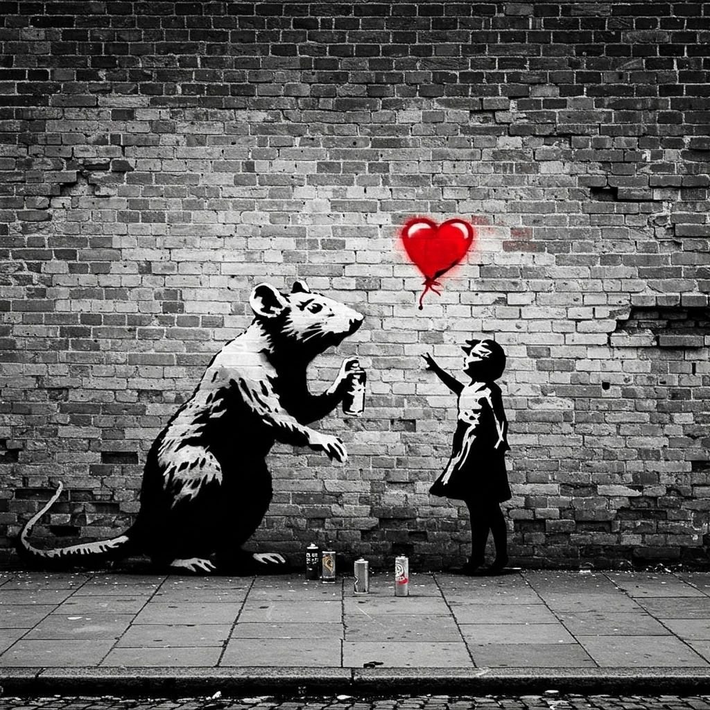 Illustration 1 banksy via #banksy #artiste #celebre #celebre #amateur