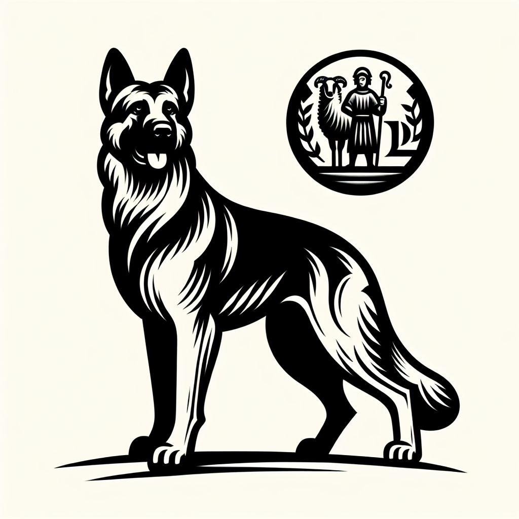 Illustration 1 berger-allemand via #berger #chiens #allemand #allemand #fevrier
