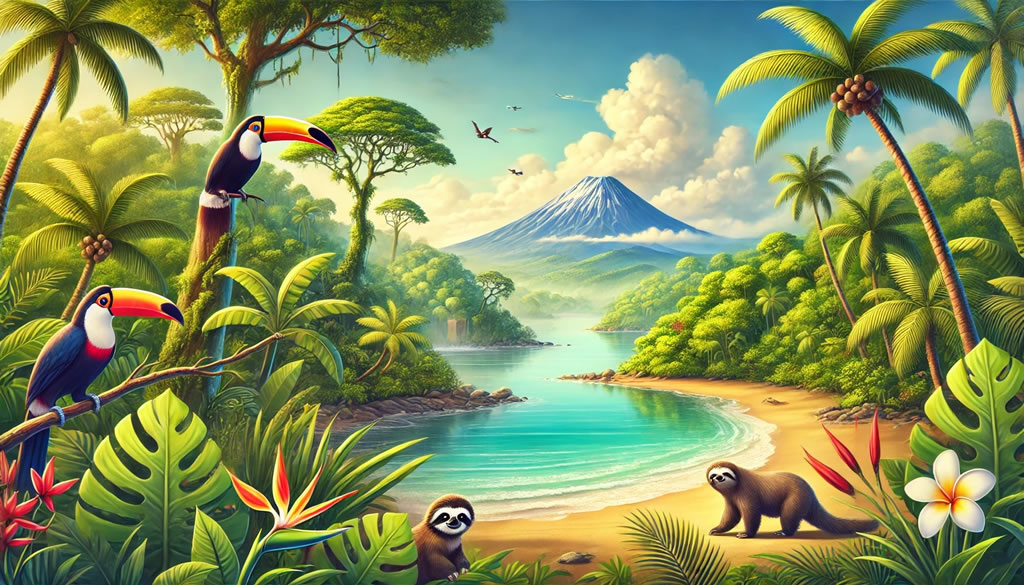 Illustration 1 costa-rica via #costa #etats #guatemala #guatemala #defont