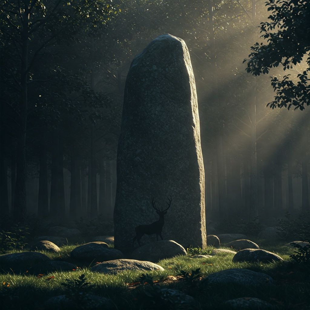 Illustration 1 menhir via #roche #balade #naturalis #naturalis #bretagne