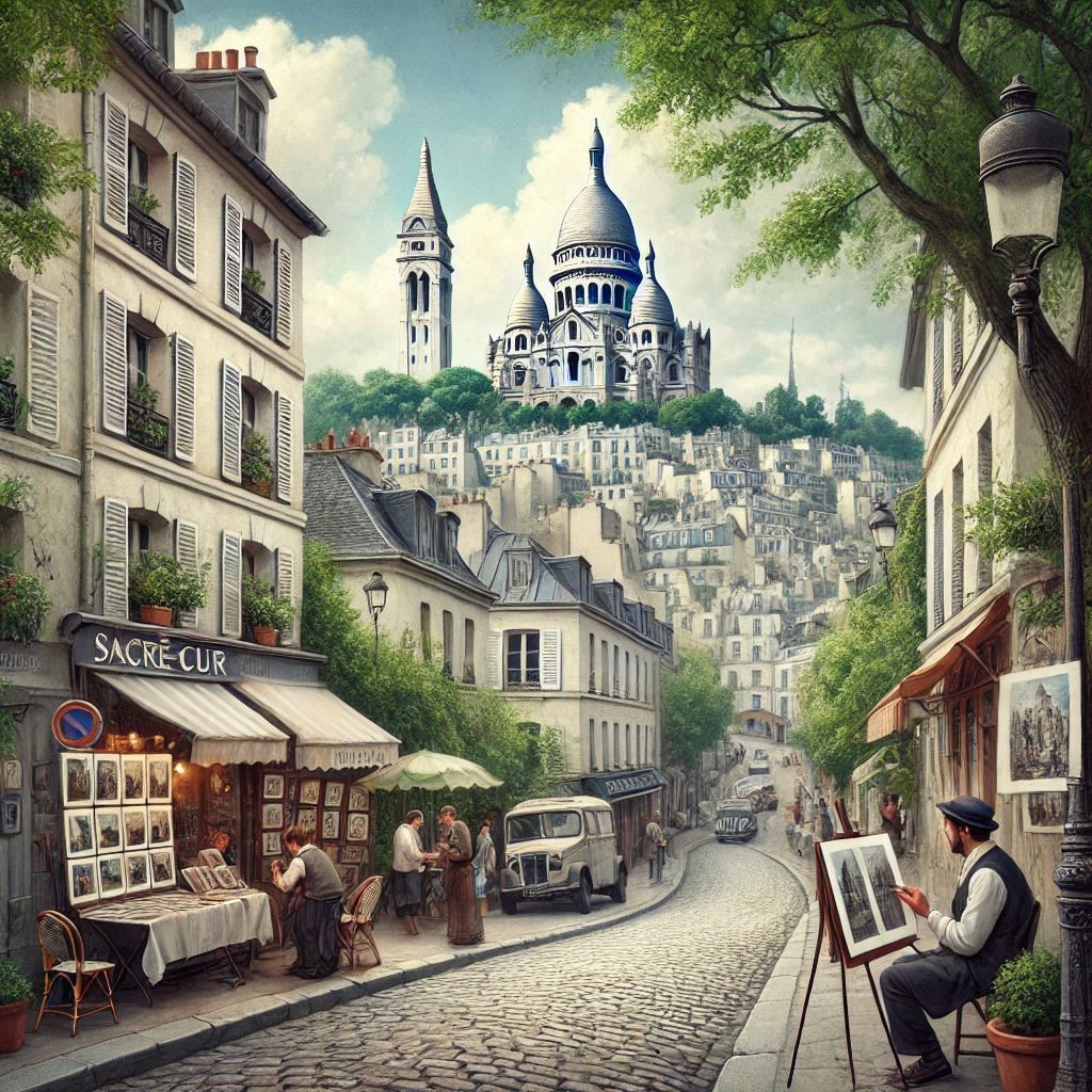 Illustration 1 montmartre via #montmartr #marche #marches #marches #lorrain