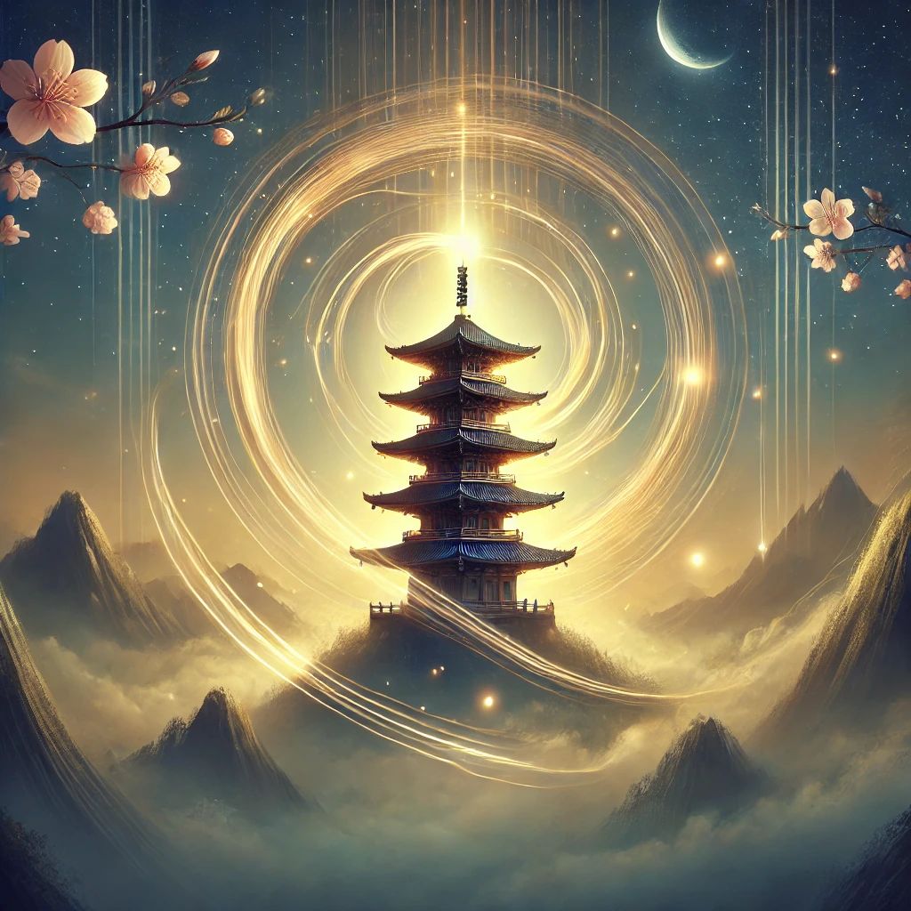 Illustration 1 pagode via #pagode #generatio #mouvement #mouvement #noyant