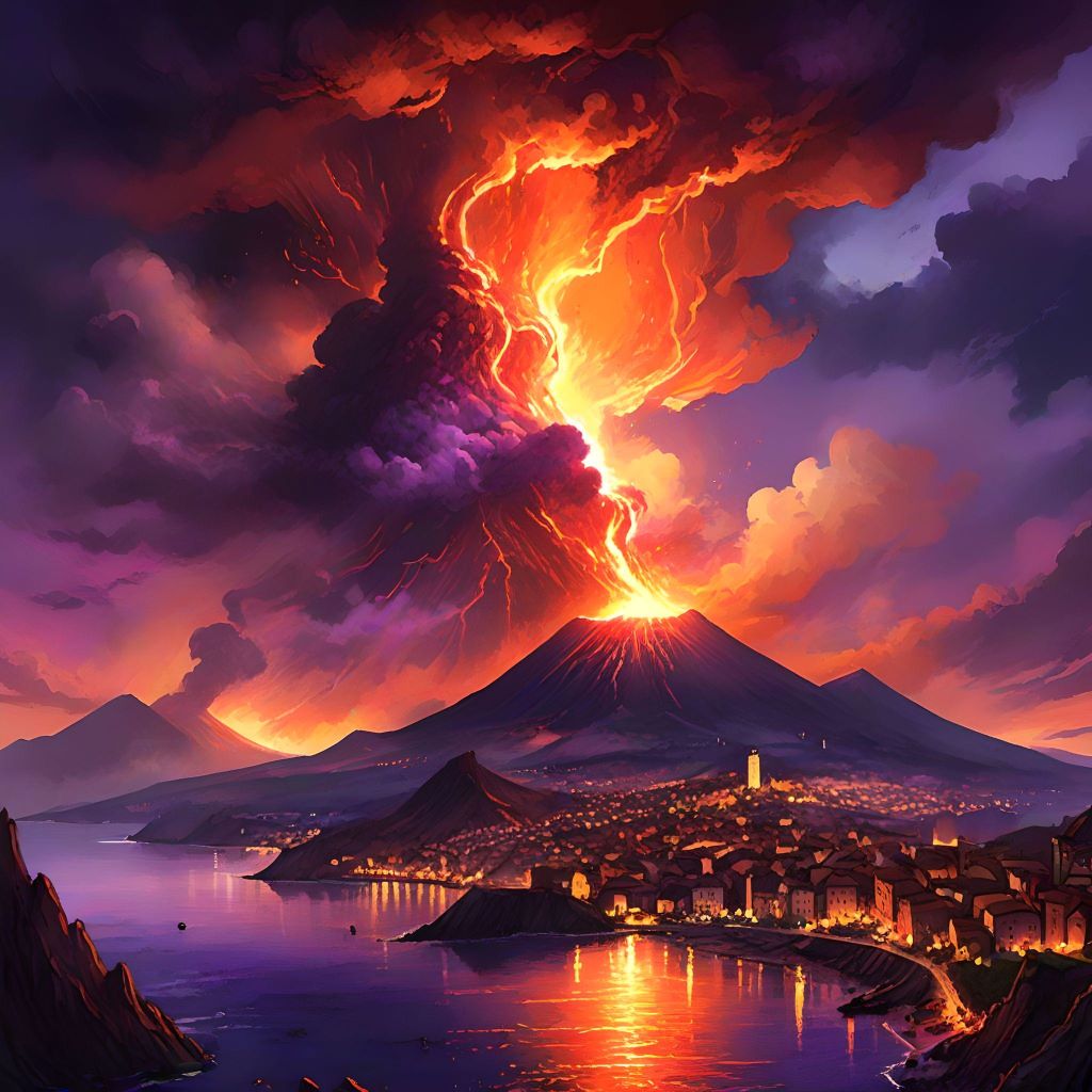 Illustration 1 vesuve via #cerveau #vesuve #eruption #eruption #transform