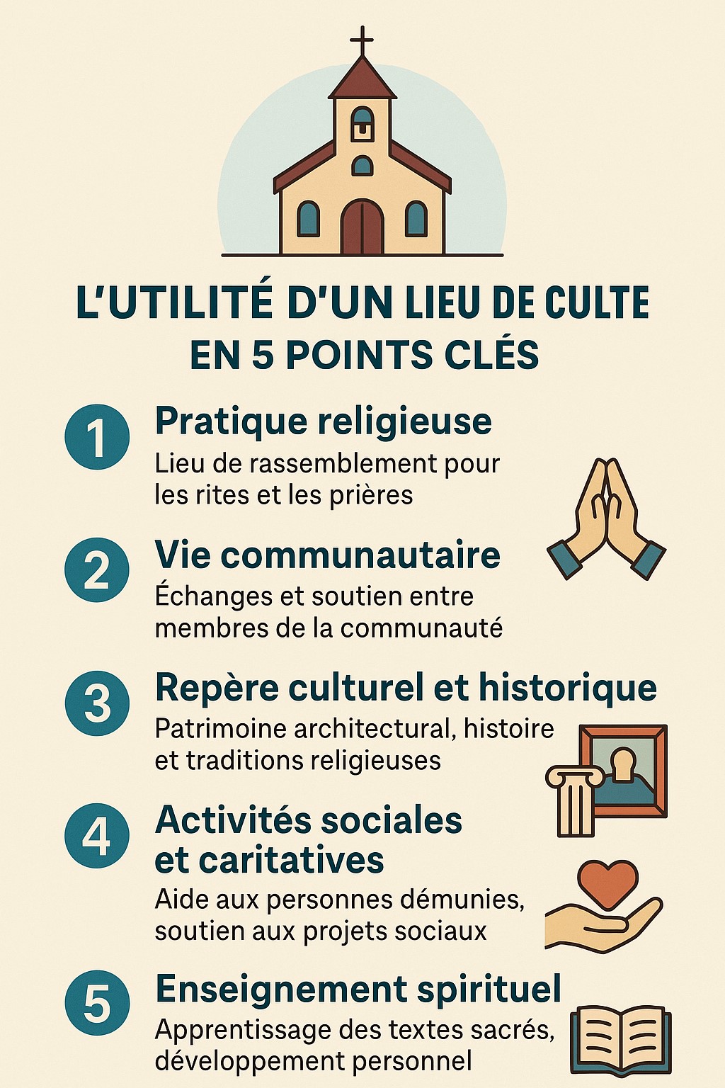 L'utilité d'un Lieu de Culte en 5 points clés
