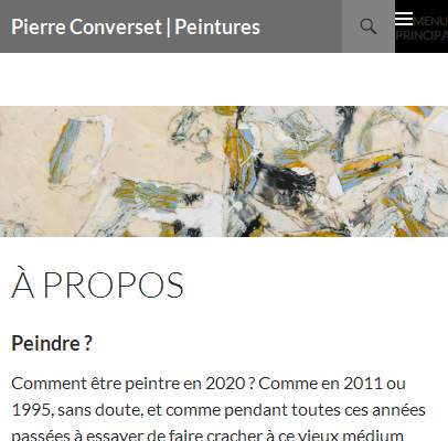Annuaire bretagne vers le site Peintures Pierre Converset - Abstraction et figuration 