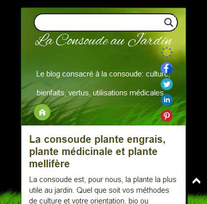 Annuaire bretagne vers le site Blog de Jardinage et de la Consoude au Jardin 