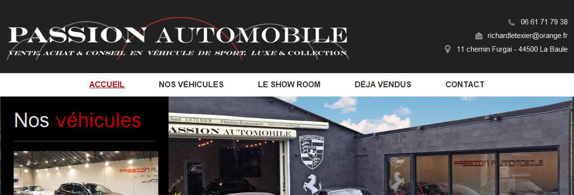 Annuaire pays-de-la-loire vers le site Passion Automobiles - Achat, Vente de Voitures de Luxe Sport 