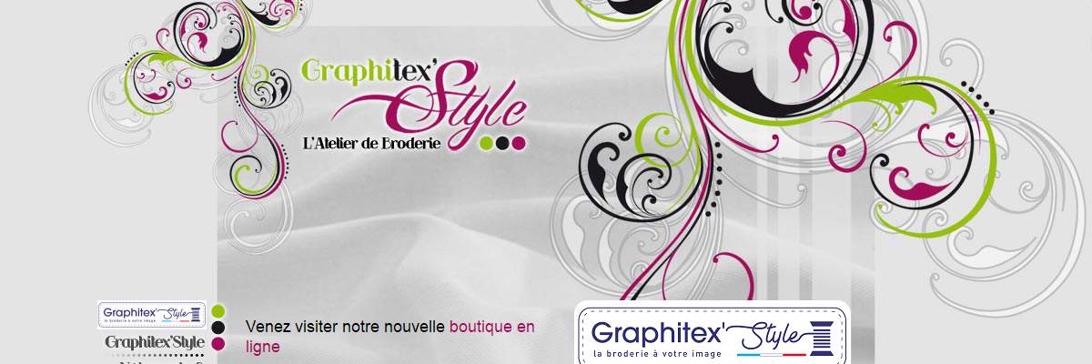 Annuaire bretagne vers le site Graphitex style - Atelier de broderies informatises 