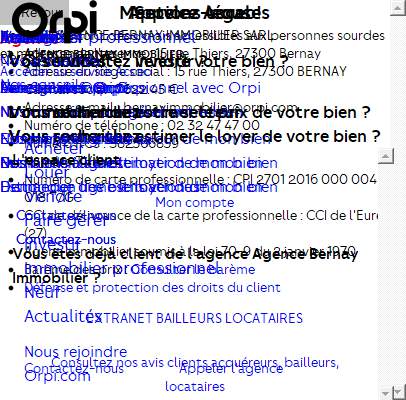 Annuaire haute-normandie vers le site Orpi Agence Bernay Immobilier, achat et vente de maisons 