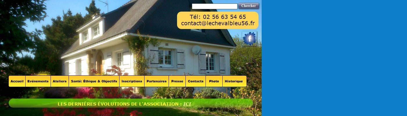 Annuaire bretagne vers le site Le Cheval Bleu 56, Association pour le Bien-tre et la Sant 