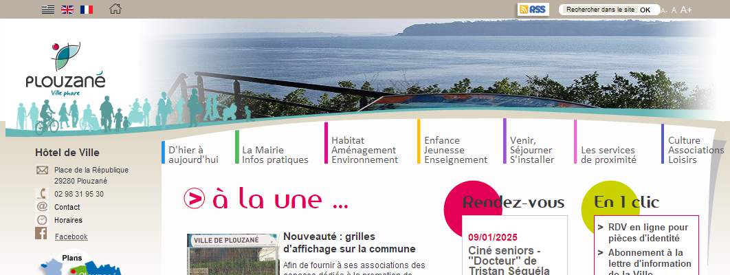 Annuaire bretagne vers le site Site officiel Mairie de Plouzan, Actualits Municipales 