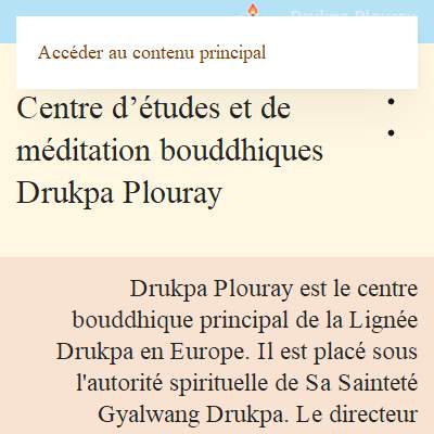 Annuaire bretagne vers le site Centre Bouddhique Europen de la Ligne Drukpa 