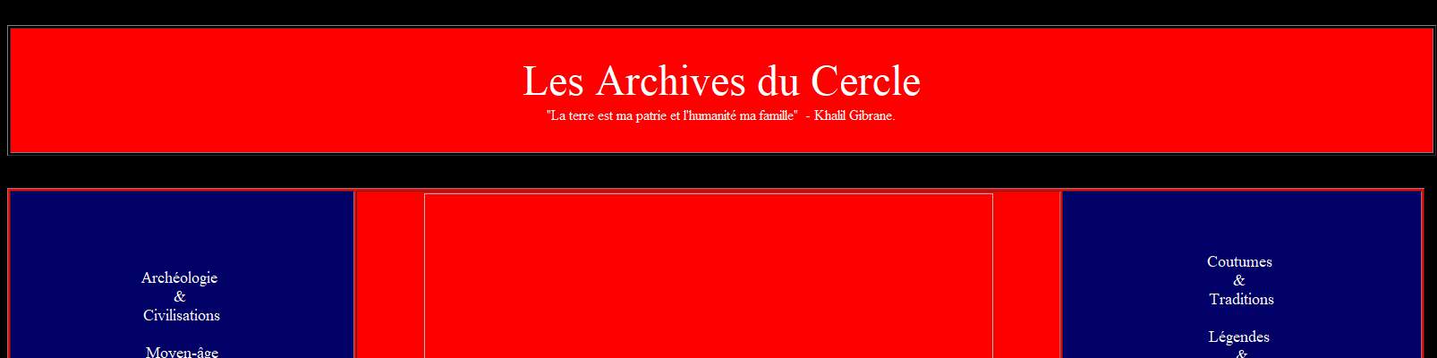 Annuaire poitou-charentes vers le site Les Archives du Cercle - Histoire et Patrimoine 