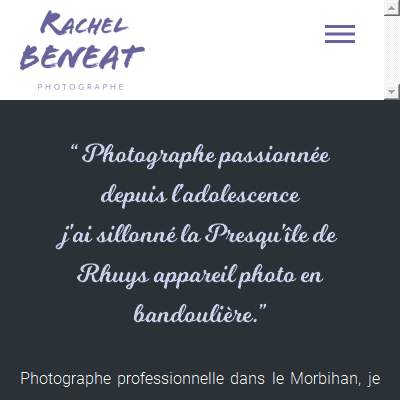 Annuaire bretagne vers le site Photographe Sarzeau Morbihan 