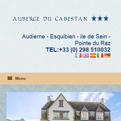 Annuaire bretagne vers le site Htel Audierne Auberge du Cabestan 
