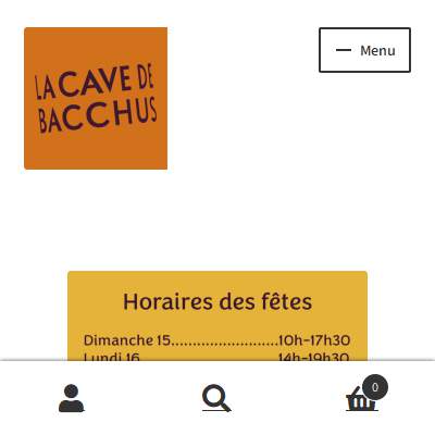 Annuaire bretagne vers le site LA CAVE DE BACCHUS, slection de vins de tous horizons 
