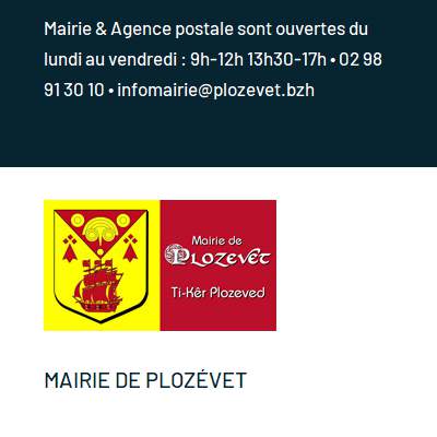 Annuaire bretagne vers le site Mairie de Plozvet - Pays Bigouden - Finistre Sud 