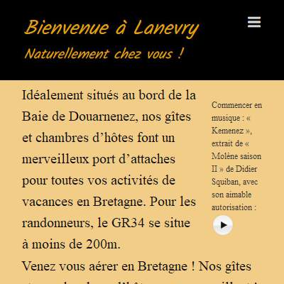 Annuaire bretagne vers le site LANEVRY : Gtes et chambres d htes en bordure de mer 