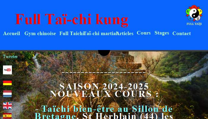 Annuaire pays-de-la-loire vers le site ECOLE DU TAIJI, pour le combat et le bien-tre 
