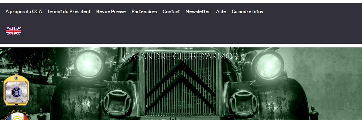 Annuaire bretagne vers le site Calandre Club d Armor - Automobiles anciennes du TREGOR 
