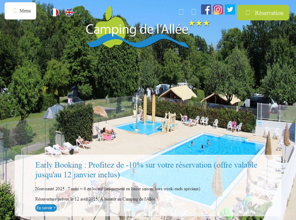 Annuaire bretagne vers le site Camping De l Alle, au cur du golfe du morbihan 