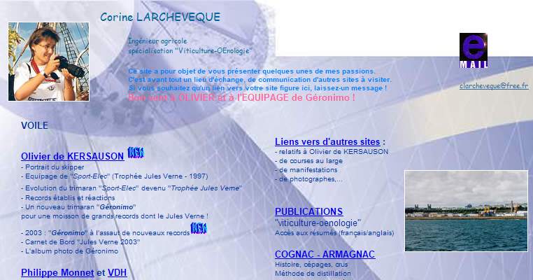 Annuaire  vers le site de KERSAUSON, l Homme du Jules Verne ! Portrait du skipper 