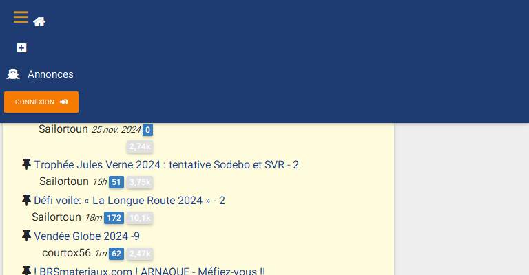 Annuaire bretagne vers le site Hisse et oh, mdia collaboratif  des amoureux de la mer 