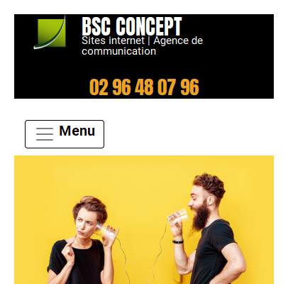 Annuaire bretagne vers le site BSC Concept - Conception de sites internet, Communication 