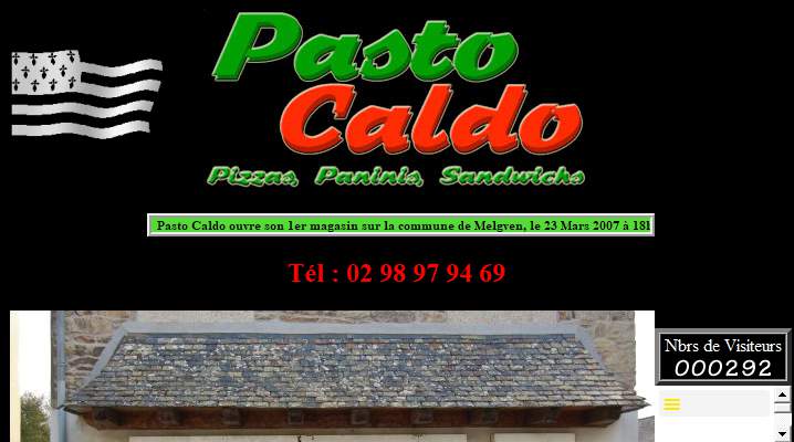 Annuaire bretagne vers le site Pasto Caldo, Pizzas, Paninis, Sandwichs, Glaces et Boissons 