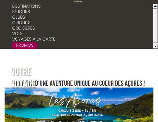 Annuaire pays-de-la-loire vers le site EDENTOUR Agence de Voyages Vos vacances commencent ici 