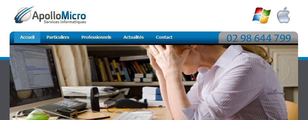 Annuaire bretagne vers le site Apollo Micro - D�pannage Informatique � Domicile 