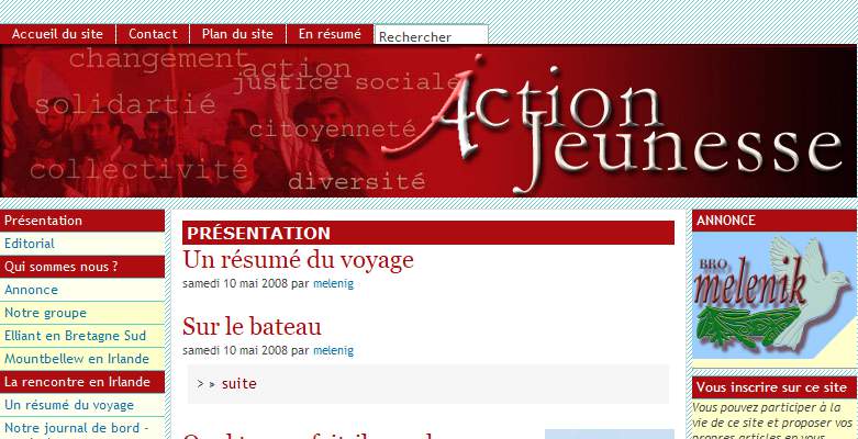 Annuaire bretagne vers le site Ecoutez Les Melenig En Irlande - Reportages Franco Irlandais 