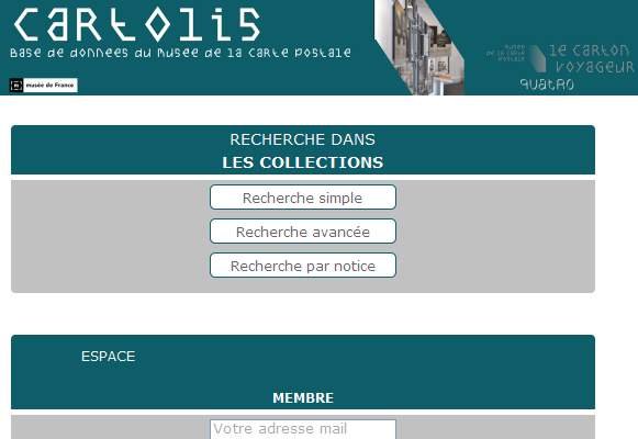 Annuaire bretagne vers le site Base de donn�es Cartolis, images de Bretagne 