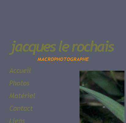 Annuaire basse-normandie vers le site Jacques Le Rochais, Macrophotographe, balade photo nature 