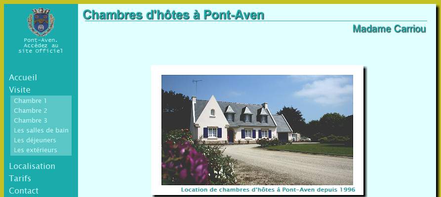 Annuaire bretagne vers le site Pont-Aven  - Chambres d htes - Location de Chambres 