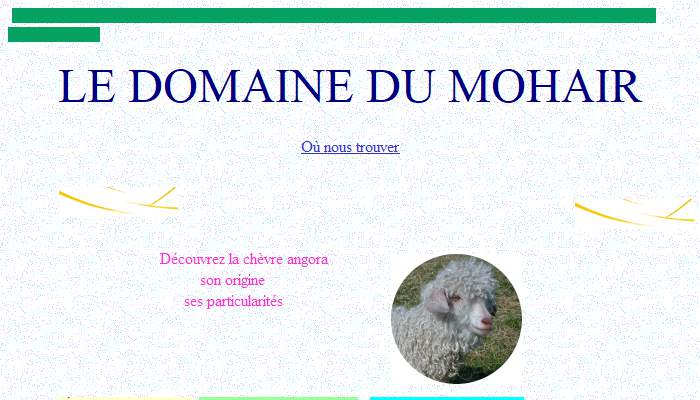 Annuaire bretagne vers le site Domaine du Mohair - Elevage de Chvres Angora 