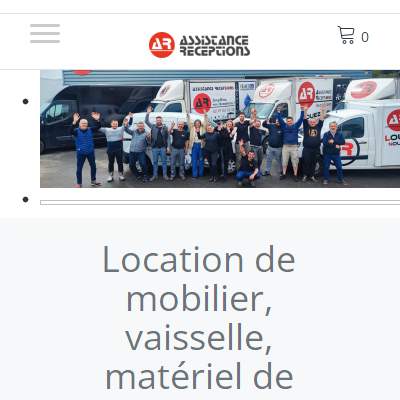 Annuaire bretagne vers le site Assistance Rceptions - Location Matriel de Rception 