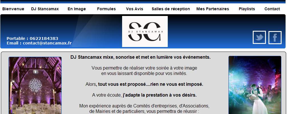 Annuaire haute-normandie vers le site DJ Stancamax, Eure 27 Animation Sonorisation, Rceptions 