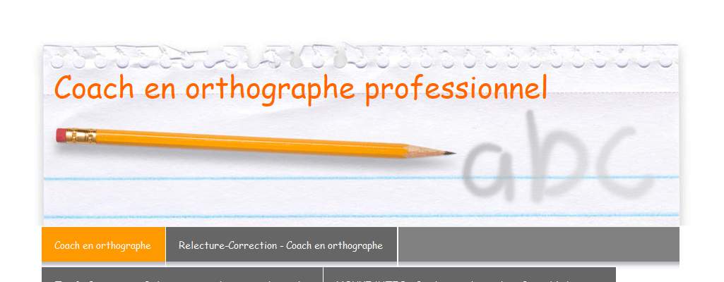 Annuaire pays-de-la-loire vers le site Coach Orthographe, amliorer votre niveau en orthographe 
