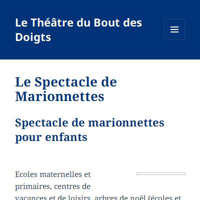 Annuaire bretagne vers le site Le thtre du bout des doigts - Spectacles de marionnettes 